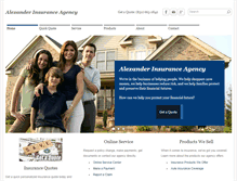 Tablet Screenshot of alexanderinsurancetx.com